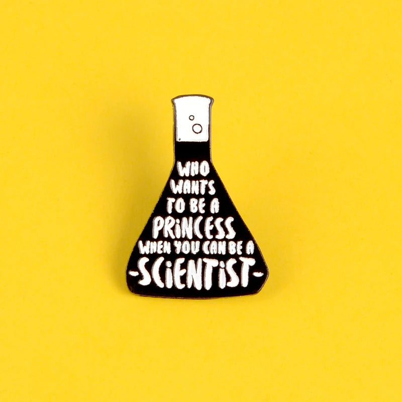 Enamel Pins Black Letters