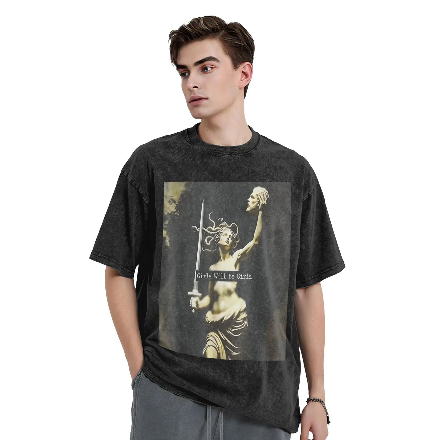 Streetwear Washed T Shirt