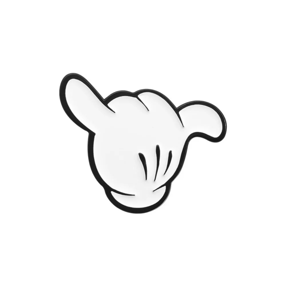 Cartoon Finger Gesture Love You Enamel Pins