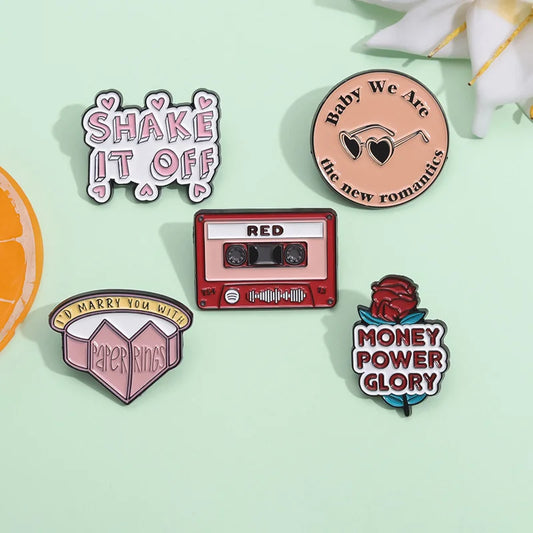 Money Power Glory Enamel Pins