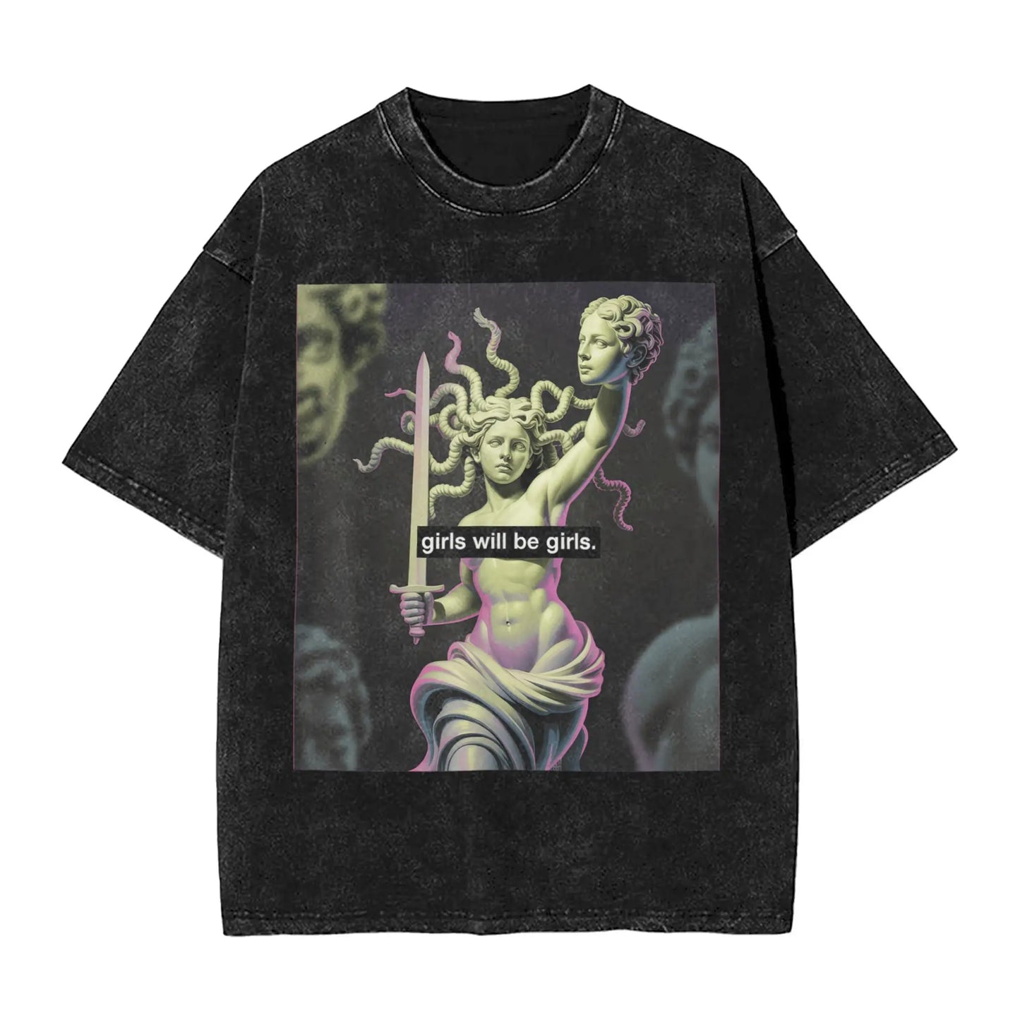 Streetwear Washed T Shirt
