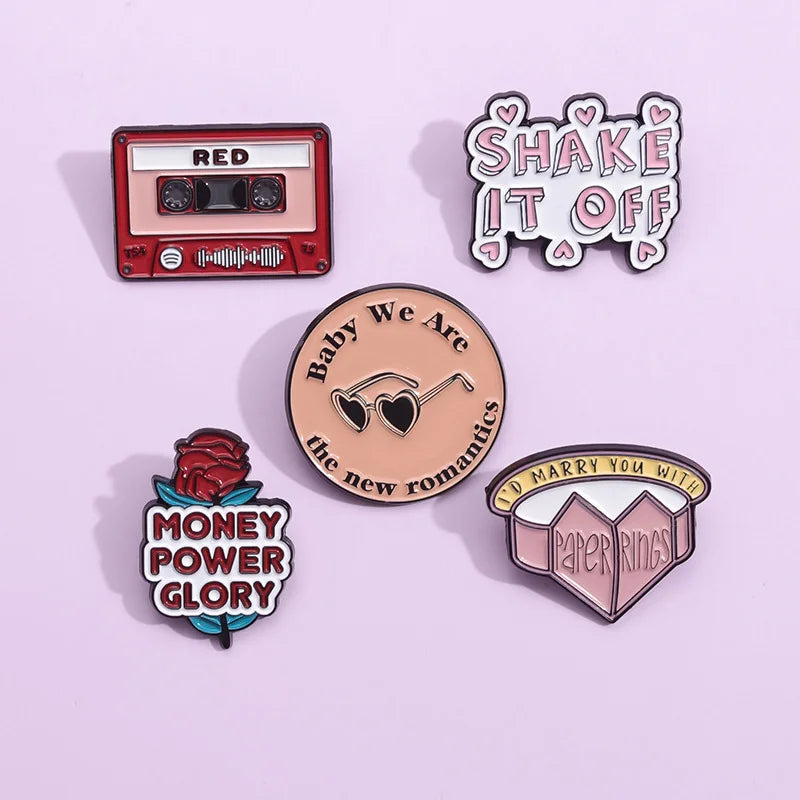 Money Power Glory Enamel Pins