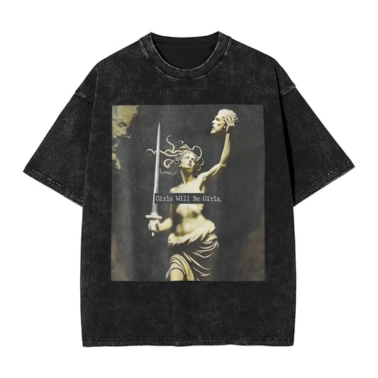 Streetwear Washed T Shirt