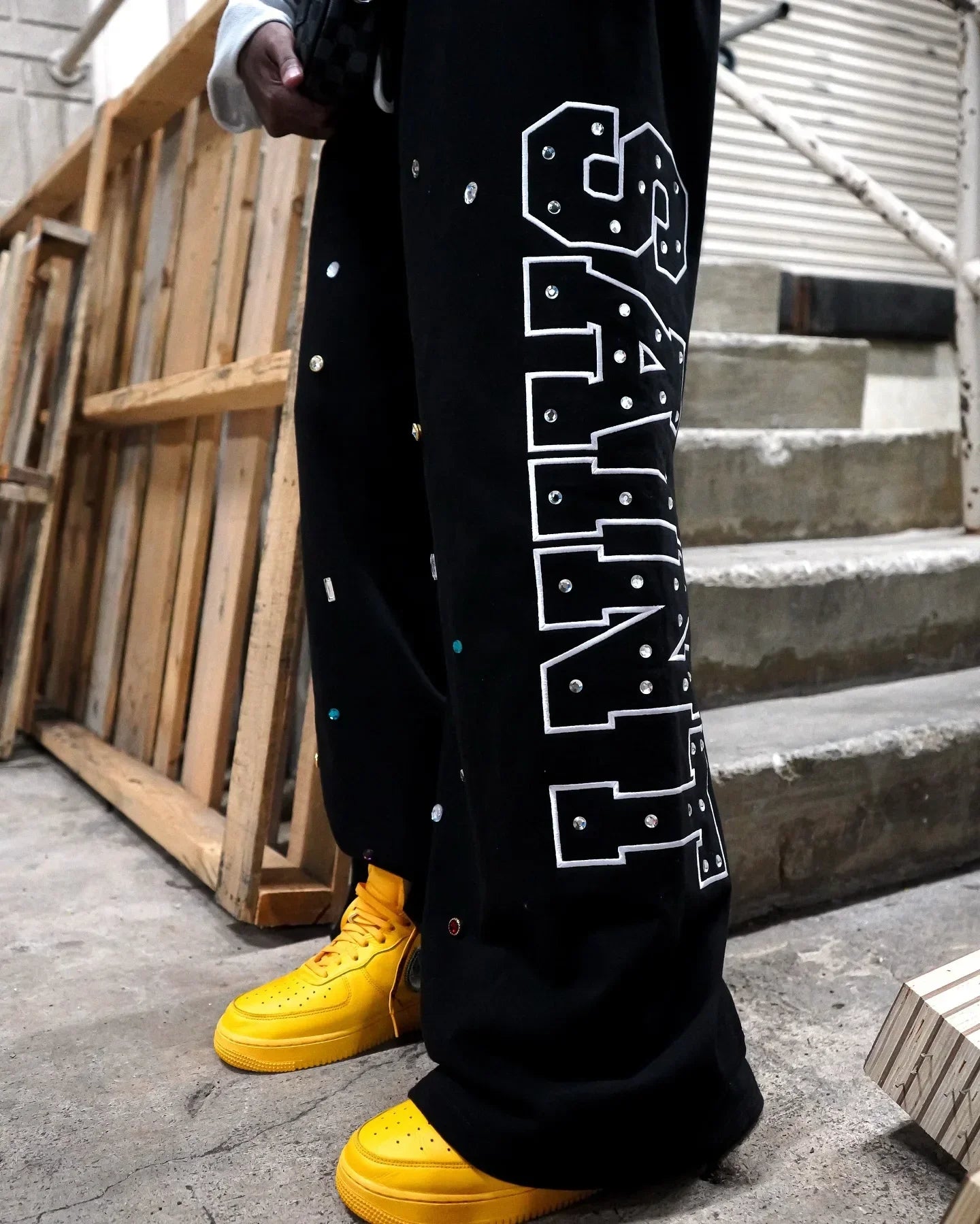 Y2k Gothic Onyx Seoned Pants Men Women