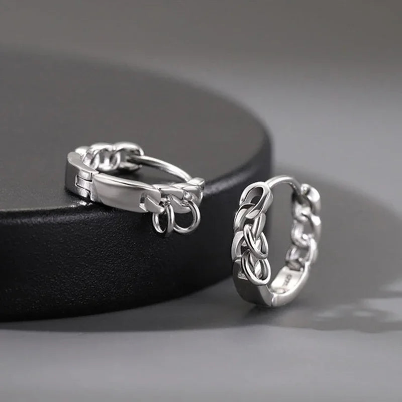 Punk Style Small Hoop Earrings For Men and Women