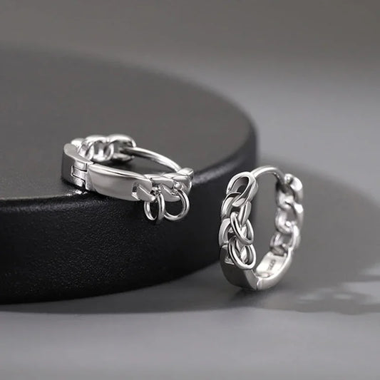 Punk Style Small Hoop Earrings For Men and Women