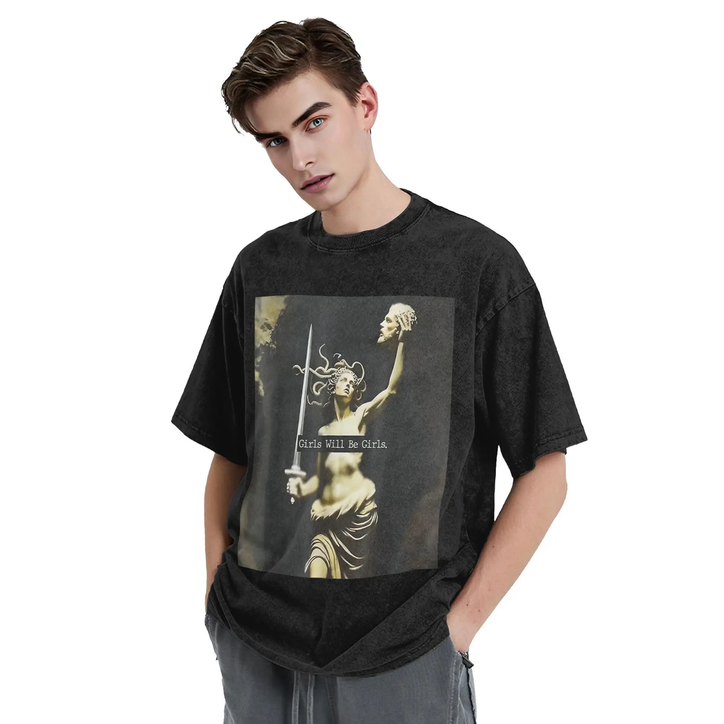 Streetwear Washed T Shirt