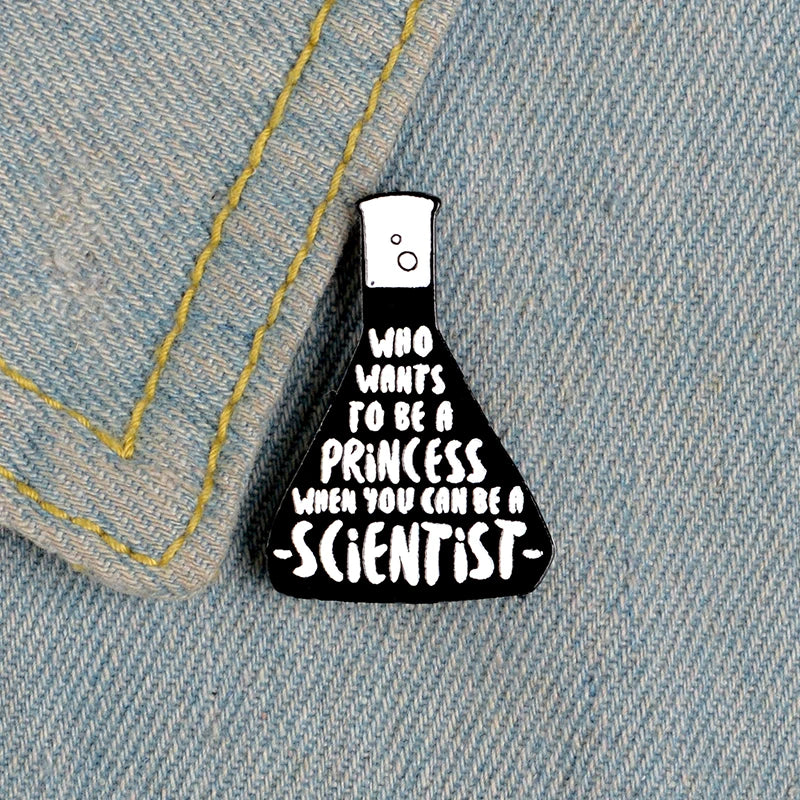 Enamel Pins Black Letters