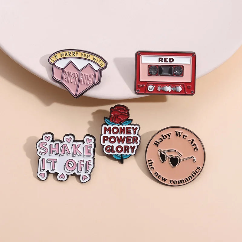 Money Power Glory Enamel Pins